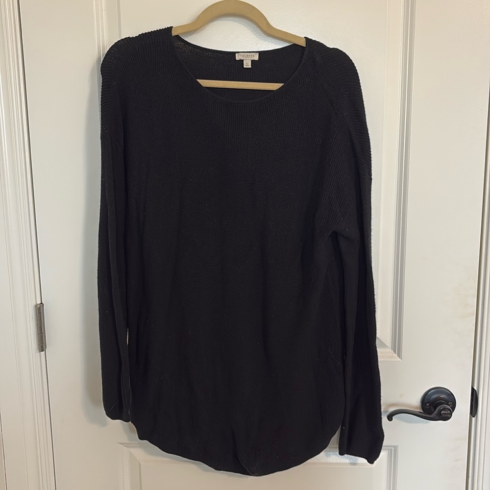 Talbots large petite black sweater